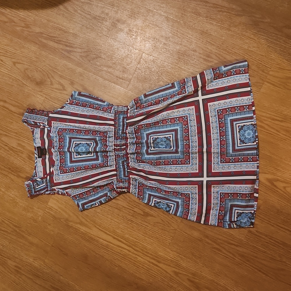 Girls geometric day dress